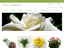 Tablet Screenshot of flowersofadelaide.com.au